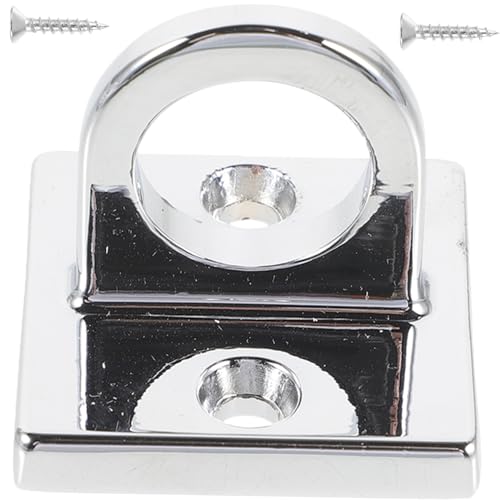 CIYODO Concierge Pole Hook Line Barrier for Hotels VIP Rope Circle Hook Crowd Control Rope Hook Crowd Control Stanchions Safety Barriers Line Barrier for Movie Theaters Zinc Alloy Silver