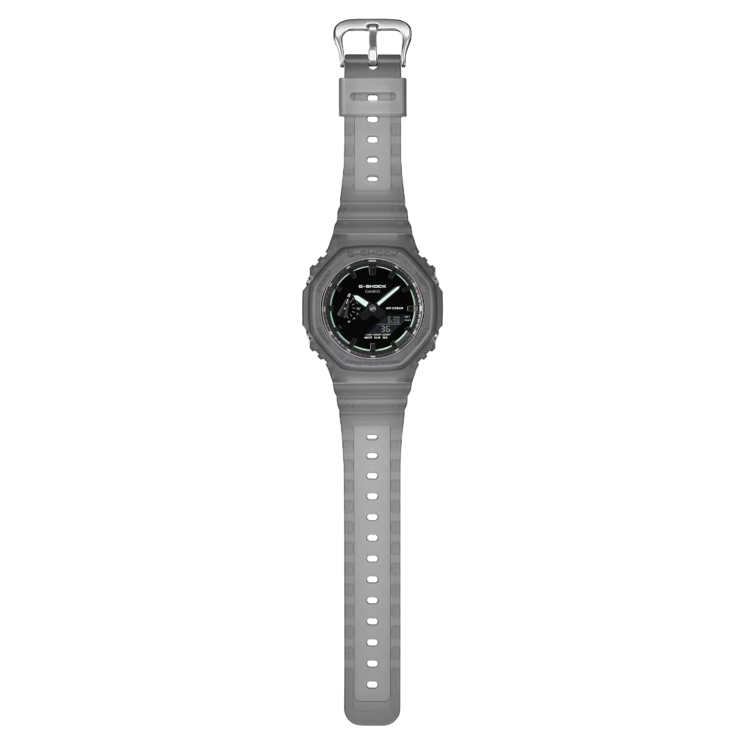 Casio G-Shock Smoke Light Analog-Digital Gray Resin Watch GA2100K-1A — view 6
