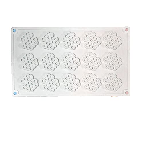15 Cavity Honeycomb Molds for Chocolate, Fondant, Cake & Cupcake - Bee Silicone Baking Molds