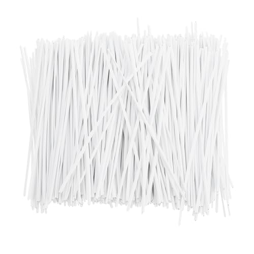 iplusmile 1000pièces Attaches Torsadées Plastique pour Câbles et Fils Métalliques Serre-câbles Réutilisables et Flexibles