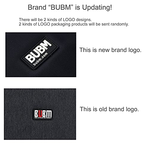 Bubm Travel Universal Electronics Organizer Accessories Handbag Cord Storage Cases Fit Ipad Mini (Black,7.9'') #TOP7