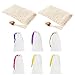 Produktbild Dusenly 2 Stücke von Sisal Seifenbeutel und 6 Stücke von Nylon Mesh Seifenschutzbeutel für die Hautpflege Reinigung Beutel Peeling (8PCS)