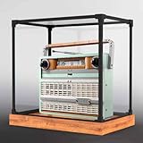 Cette vitrine en acrylique est spécialement conçue pour la radio vintage Lego 10334, le design unique de la vitrine peut correspondre parfaitement à votre Lego et économiser plus d'espace de rangement. Dimensions : 24,9 x 15 x 24,9 cm