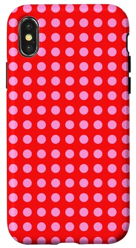 Red and Pink Polka Dots Classic Polkadots Simple Pattern �X�}�z�P�[�X iPhone X/XS �p