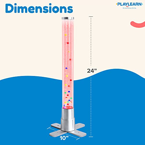 Playlearn Led Bubble Lamp - Sensory Bubble Tube Lamp - Sensory Lights For Autism - Water Lamp For Calming & Relaxation - Classroom Sensory Lamp For Children With Autism, Adhd, & Special Needs – 24" #TOP4