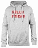 Udaytee Mr Robot Hello Friend Sudadera con Capucha De Corte Sencillo Sudadera Unisex Gris