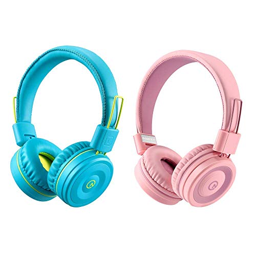 noot products Kids Headphones k11 & k22 Bundle Foldable Stereo