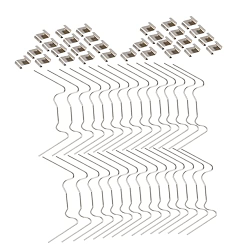 ibasenice Hebilla De Fijación para Jardín z Tipo Clip De Fijación para Paneles De Vidrio De Invernadero Accesorio para Alambre Forma para Invernaderos y Jardines De Acero Inoxidable