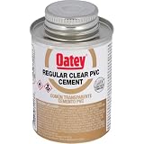 Oatey 4 Oz. Regular Bodied Clear PVC Cement - 1 Each