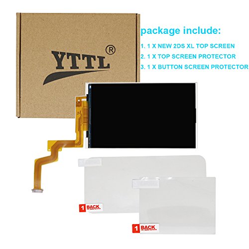 Replacement Top Screen For New 2Ds Xl, Yttl Replacement Parts Accessories Upper Screen Lcd Display For New Nintendo 2Ds Xl/ Ll System Games Console #TOP6