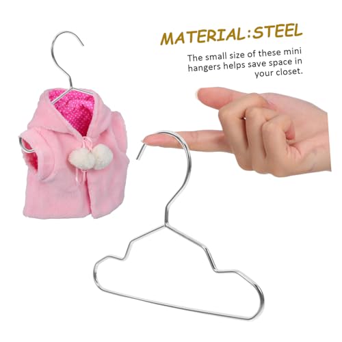 HEALLILY 10pcs Pet Hanger Steel Dog Cat Clothing Rack for Drying Storing Pet Garments Stylish for Dogs Cats - Thumbnail 6