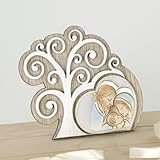 Spezifikationen: Größe: ca. 8 cm hoch Material: doppellagiges Harz und Holz. Farbe: Weiß und Taupe. Der Preis bezieht sich auf das Set mit 10 Stück