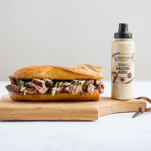 Terrapin Ridge Farms Bacon Aioli – Creamy Gourmet Spread with Smoky Bacon & Dijon Mustard – Gluten & Dairy Free, Keto Friendly,— 7.75 oz Squeeze Bottle - Thumbnail 3