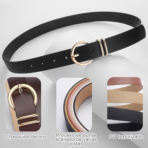 El Mejor Listado de Cinturones para Mujer del mes. 2 Cinturones para Mujer marca SULYOOP (2)