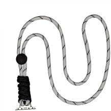 Nylon Necklace Compatible with Apple Watch 40mm 38mm 41mm 42mmS10 S11,Apple iWatch Series 10, Ultra 2/Ultra, 9 8 7 6 5 4 3 2 1,Watch Pendent Fob