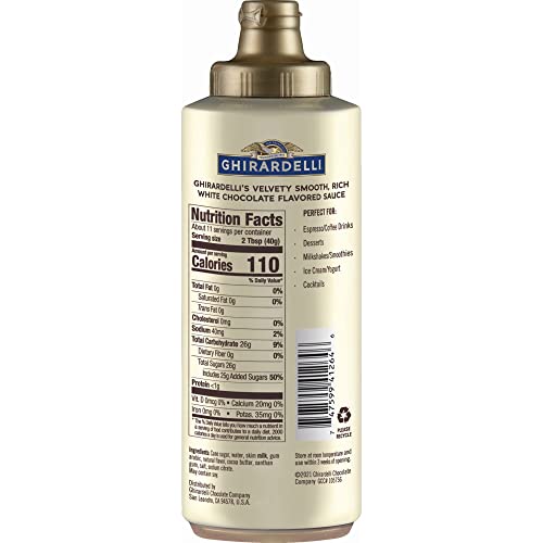 Ghirardelli White Chocolate Sauce 16 Oz Squeeze Bottle (Pack Of 2) #TOP2
