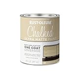 Rust-Oleum Sandstone Chalked All-in-One Ultra Matte Paint | One Coat Coverage | No Primer, Sanding, Or Topcoat Needed | Easy Clean Up | Made in USA | 30 OZ