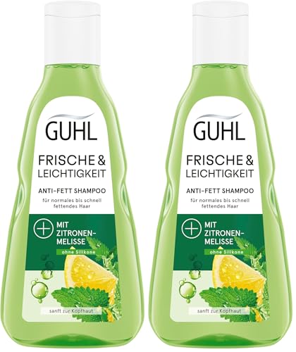 Guhl Frische & Leichtigkeit Anti-Fett Shampoo - Inhalt: 250 ml - Haartyp: fettig, normal (Packung mit 2)