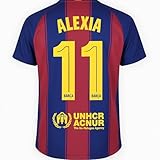 TokyRu Sports FC Barcelona Camiseta 1ª equipación Alexia Dorsal Nº 11- Réplica con Licencia Oficial- Unisex Adulto Talla S
