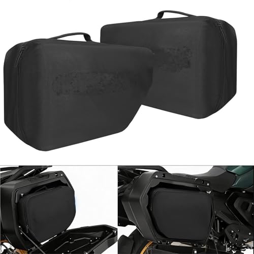 Bolsa de equipaje negra para rutas en BMW R1300GS, forro de maletero de aventura 2