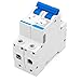 Baomain Miniature Circuit Breaker 2-Pole 63A NXB-63 DZ47-63 C63 400VAC, DIN Rail Mount MCB 2P, for Electrical Distribution and Lighting Circuits