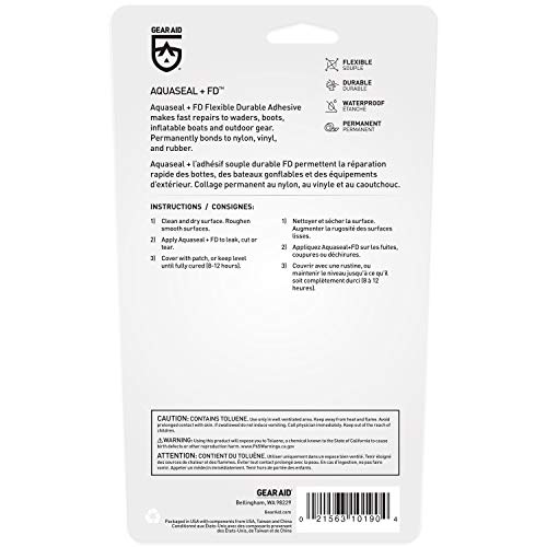 Gear Aid Wader And Boot Repair Kit For Neoprene And Breathable Waders, Includes Aquaseal Fd Adhesive And Patches #TOP2