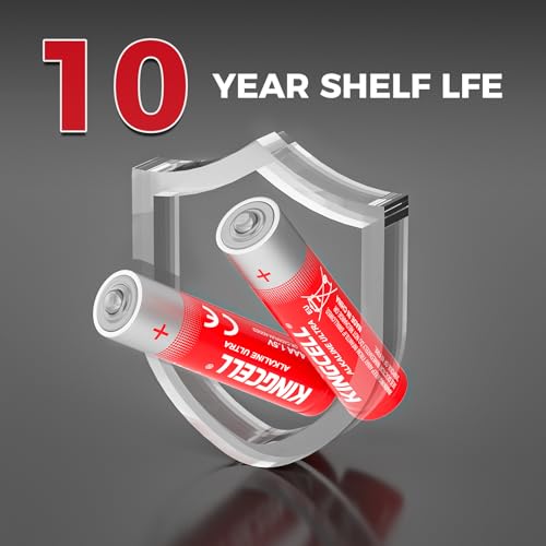 Image of KINGCELL AAA Batteries 48 Pack, 1.5V Triple A Batteries with 10 Years Shelf Life, High Performance Alkaline AAA Batteries for TV Remote, Clock, Gaming Controller