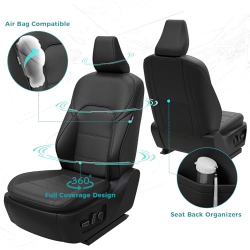 FEINEPRO Custom Seat Covers for Toyota Camry 2025 2026 Hybrid, Black by FEINEPRO - Used condition - Image 3