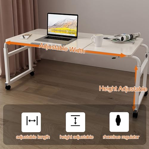 Chariot de poste de travail debout table de lit réglable hauteur - 6