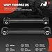 A-Premium 2 x Rear Lower Control Arms, with Bushing, Compatible with Jeep Grand Cherokee 2005-2010, Liberty 2008-2012, Commander 2006-2010 & Dodge Nitro 2007-2011