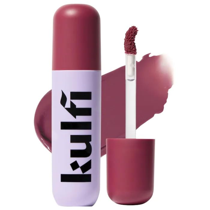 Kulfi Lassi Lips Moisturizing Matte Blur Lip Stain | Color: Toddy - cool berry | Soft-Focus Finish, Transfer-Proof, Long-Wearing, Vegan, 0.14 oz / 4 mL
