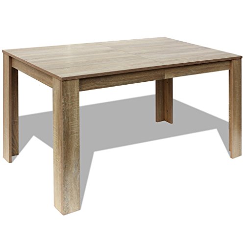 Festnight Mesa de Comedor de Madera Aglomerada 140x80x75 cm