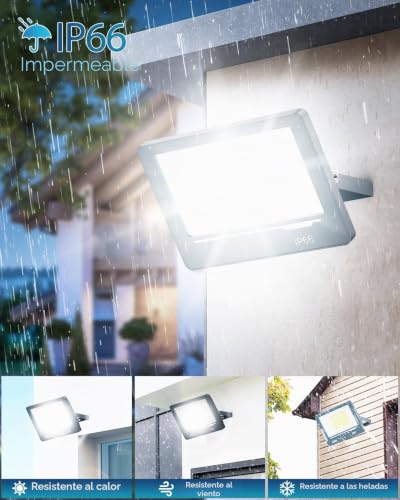 Miniatura 2 de Topaubub Focos Led Exterior 300w 30000lm 2 Piezas - Focos De Proyector Led Exterior Potente 6500k Blanco Frio Ip66 Impermeable Para Jardin Patio