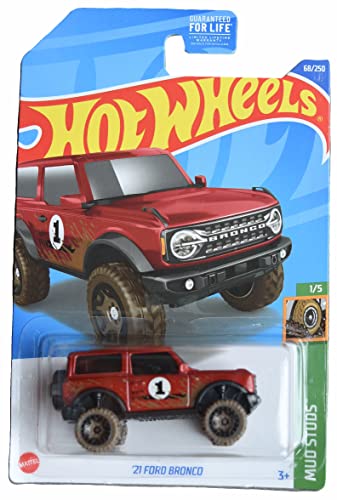 Hot Wheels 21 Ford Bronco Mud Studs 1/5 miniatura 1