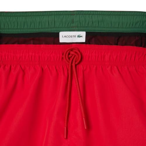Image of Lacoste Men's Mid Length Monochrome Swim Trunks