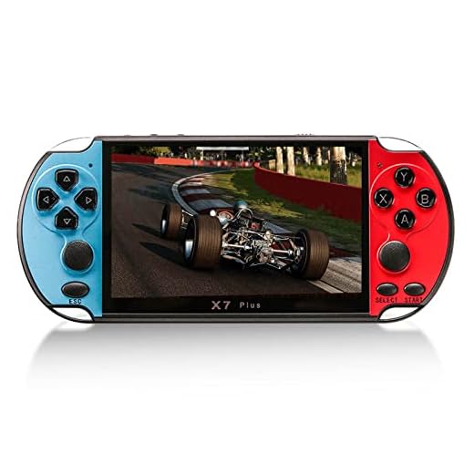 Console de videogame portátil de 5,1 polegadas X7 Plus Jogadores de jogos portáteis Roer duplo 8 GB de memória integrado para 1000 jogos MP5 Controlador de jogos