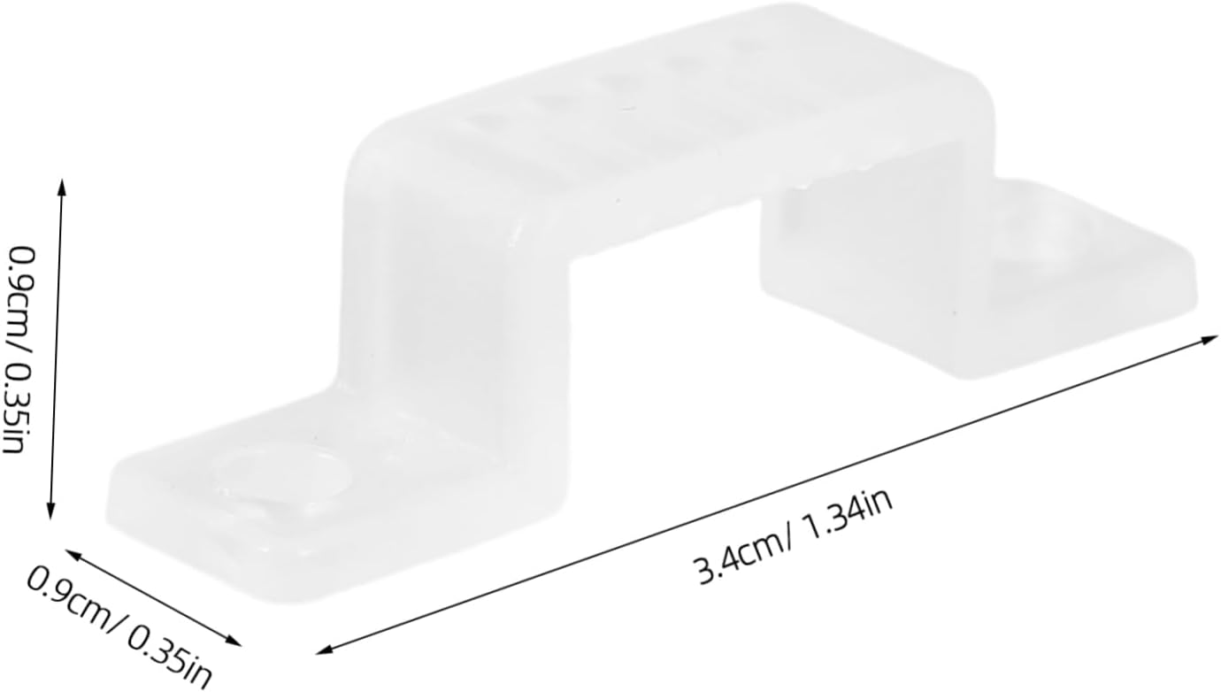 500pcs Ultra-thin Design Led Strip Light Clips Mounting Bracket for Led Lights Easy to Install and Use Suitable for Indoor and Outdoor