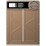 INNOLAND Puerta Gallinero Automatica Grande con Pantalla LCD, Puerta Automática Gallinero con Función Manual y Temporizador | Aluminio | Anti-atrapamiento, Puerta Gallinero Alimentada por Batería