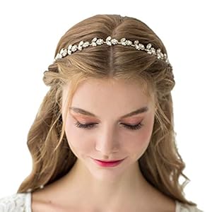 SWEETV Strass Bruids Hoofdband Kristal Bruiloft Hoofddeksel Goud Haar Accessoires Voor Bruid Bruidsmeisje Bloem Meisje