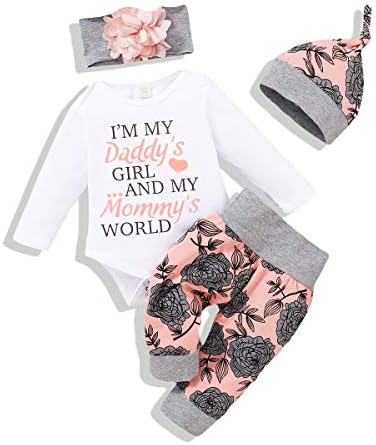 Renotemy Newborn Baby Girl Clothes Infant Outfit Essentials Preemie-18Month