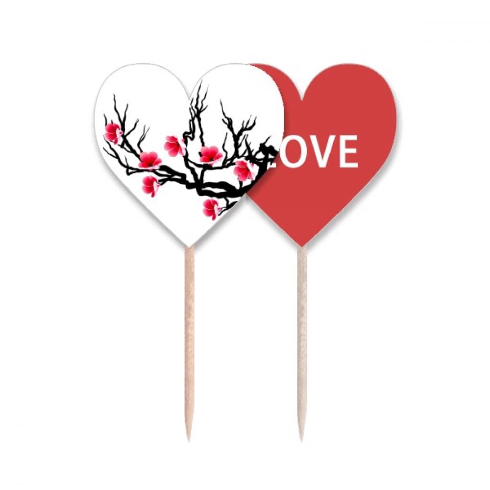 Palillos de dientes con corazón para decorar tapas en cenas en casa