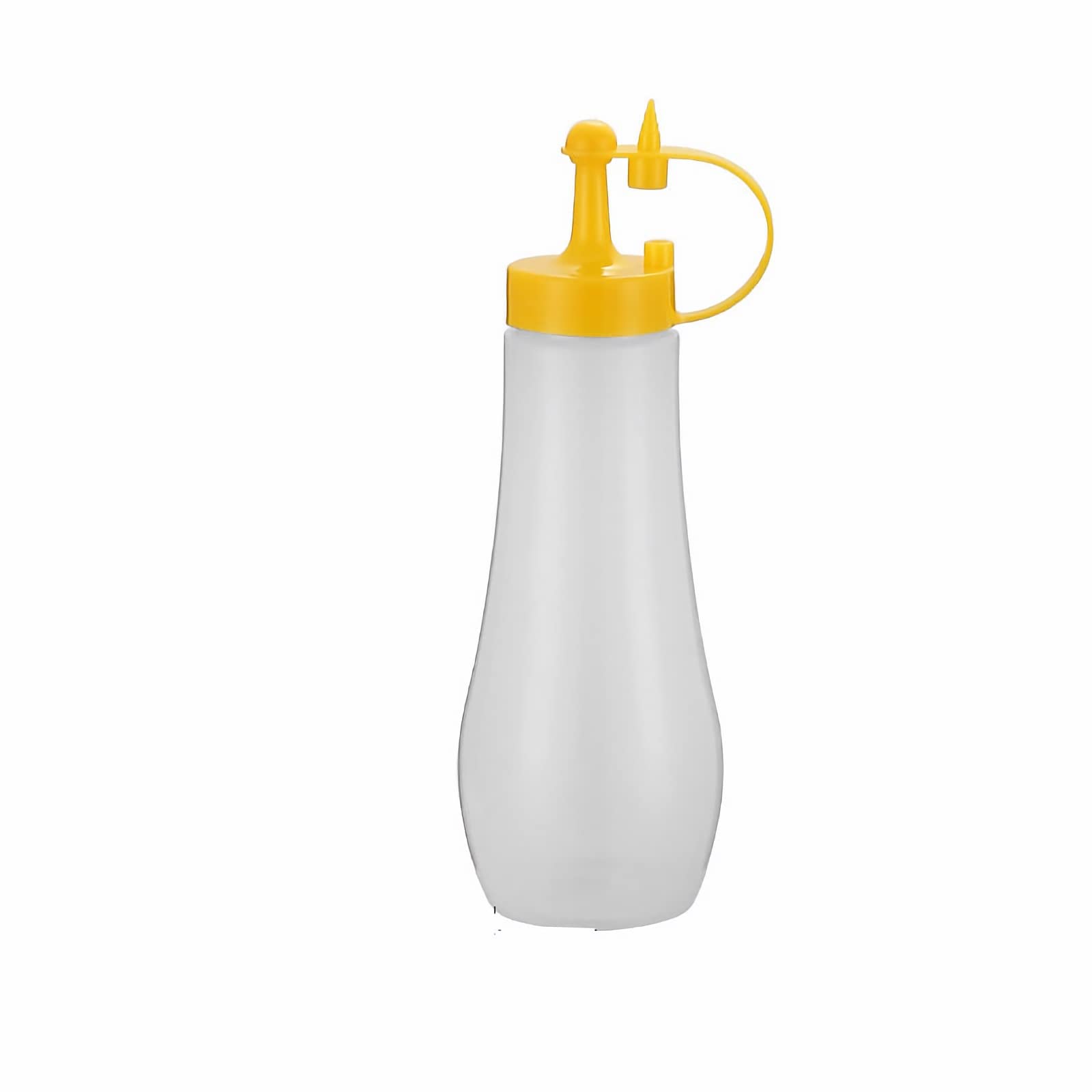 Bottiglie di plastica per condimenti da spremere, 6 dispenser for salsa di pomodoro, pratico contenitore in plastica trasparente for bottiglie di salsa da spremere, for cucina, ristorante domestico(Ye