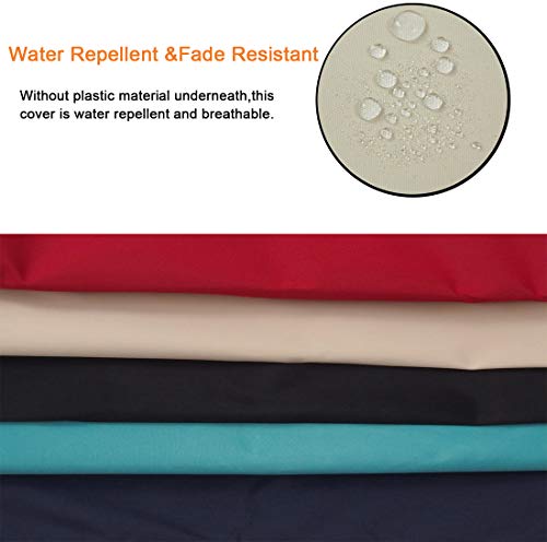 Sigmat Outdoor Seat Cushion Cover Water Repellent Square Chair Cushion Cover-Only Cover Black 18"x18"x2"(2 Covers) by Sigmat - Image 5