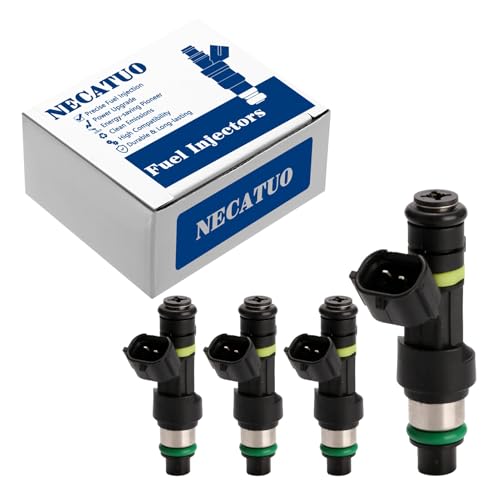 Set of 4 Fuel Injectors - Compatible with Nissan Sentra Versa Cube NV200 1.8L 2.0L - Replaces 16600-EN200 FJ1056 297-1006 by NECATUO - Used condition - CA$48.55