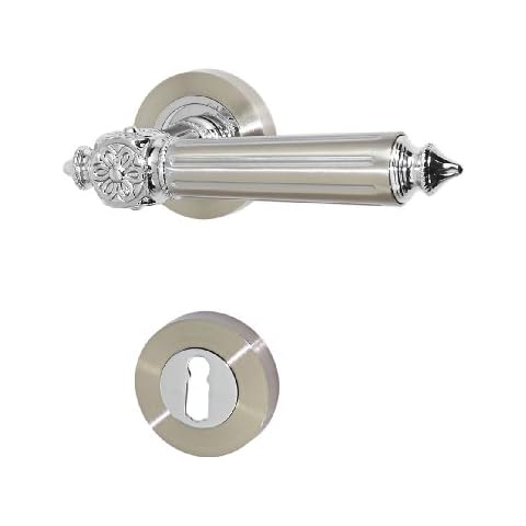 Haeusler-Shop Türbeschlag 1624-A R BB Buntbart Antik Optik Türdrücker Türgriffe Türklinke Cover