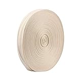 webband 15mm Natürliches Weiß- und Fischgrätenmuster, Umweltschutz.