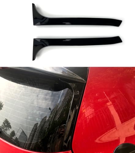 2PCS Side Rear Spoiler Wing Compatible with Golf 6 Golf MK6 GTI R GTD, Glossy Black Rear Window Spoiler Wing Cover Trim – HDirect