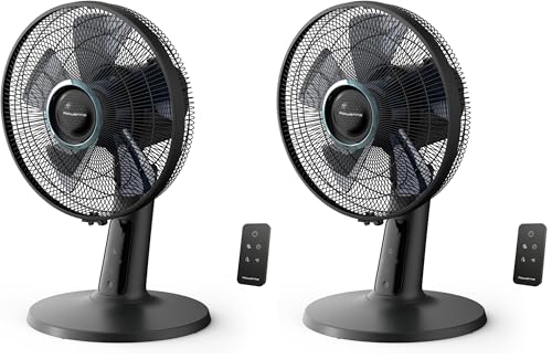 Rowenta Turbo Silence Extreme +, Ventilateur de table, Rafraîchissement intense, Silencieux, Économies d'énergie, VU2750F0 (Lot de 2)