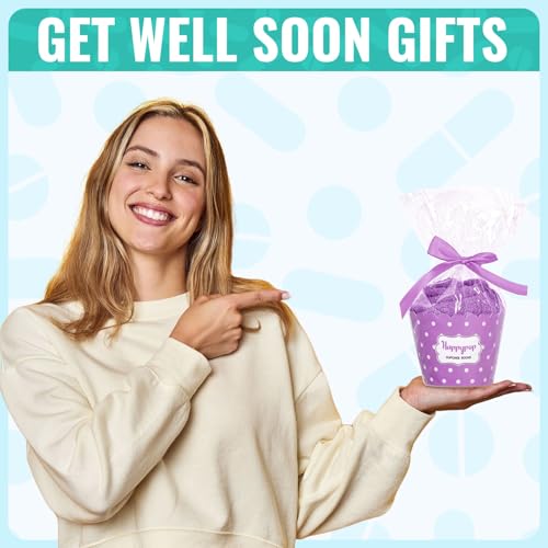 HAPPYPOP Get Well Soon Gifts for Women - Chemo Care Gifts Cancer Awareness Socks After Surgery Recovery Socks2