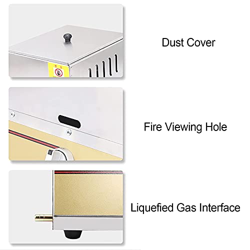 Kommerzielle Gas-Fritteuse mit Korb, professionelle Arbeitsplatten-Fritteuse, leicht zu reinigen, für Zuhause, Bäckerei, Restaurant, Café, Küche – Bild 8